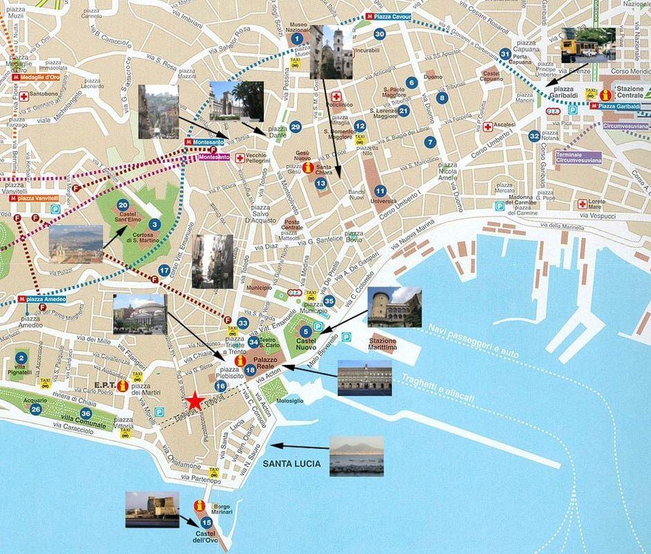 neapolis, italija kruizinio uosto žemėlapis
