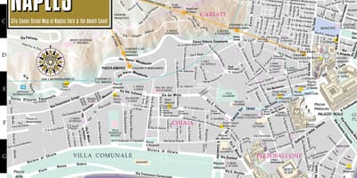 Žemėlapis iš neapolis, italija