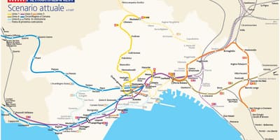 Žemėlapis neapolio metro