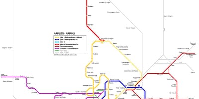 Žemėlapis neapolio (italija metro